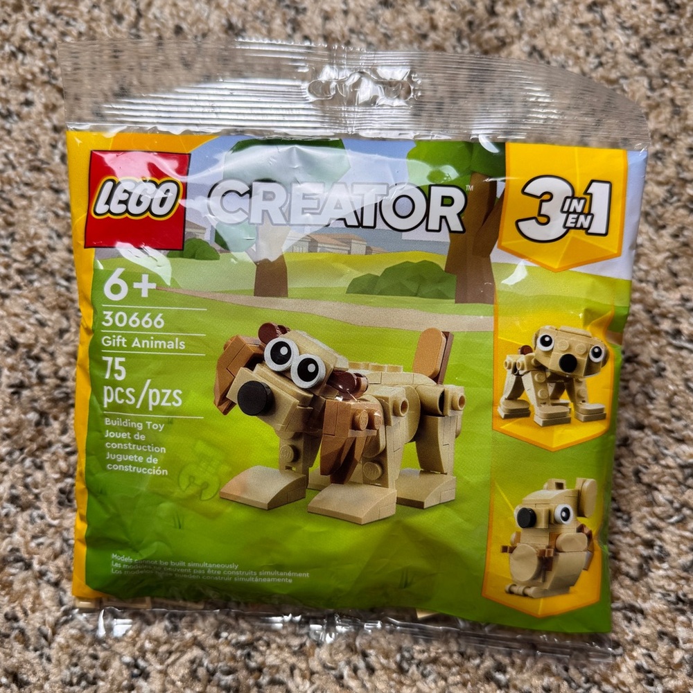LEGO Creator 3-in-1 Gift Animals Dog Bear Squirrel #30666 Polybag